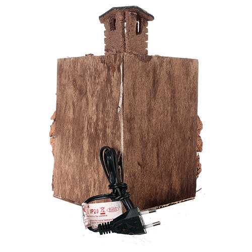 Forno de lenha com cúpula e chaminé para presépio napolitano com figuras altura média 8-10 cm; 24x13x13 cm 4