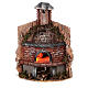 Dome oven with fireplace for 8 cm Neapolitan nativity scene 25x15x15 cm s1