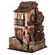 House in 18th century style with orange tree and lights for Neapolitan Nativity Scene with 8 cm characters 40x25x25 cm s3