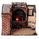 Kitchen with oven for 8-10 cm Neapolitan nativity scene, measures 20X25X20 cm s1