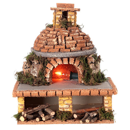 Domed oven for Neapolitan Nativity Scene with 6 cm characters 25x20x15 cm 1