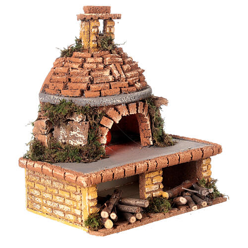 Domed oven for Neapolitan Nativity Scene with 6 cm characters 25x20x15 cm 3
