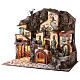 Popular neighborhood with fountain for Neapolitan Nativity Scene with 8 cm characters 55x60x40 cm s3