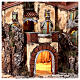 Popular neighborhood with fountain for Neapolitan Nativity Scene with 8 cm characters 55x60x40 cm s4