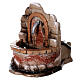 Stone-effect resin fountain measuring 13x11x13 cm nativity scene 12-14 cm s2