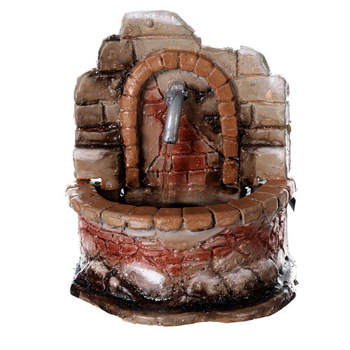 Fontaine Décorative Avec Pompe à Eau - Pour Crèche Ou Décoration D’intérieur - Dimensions 15x10x15 Cm