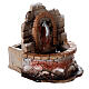 Fountain with stone effect 15x10x15 cm, 12-14 cm nativity s3
