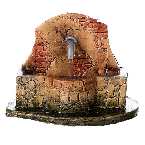 Fontana effetto pietra pompa presepe 10 cm 10x15x10 cm 1
