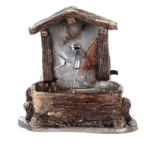 Fontana resina presepe 8 cm 10x10x10 cm  1