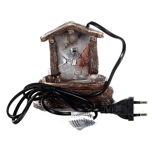 Fontanna z żywicy, do szopki 8 cm, 10x10x10 cm 5