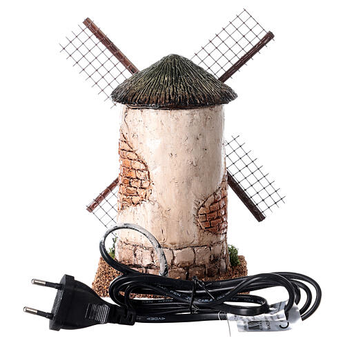 Electric windmill for 4 cm nativity scene 15x10x10 cm 4