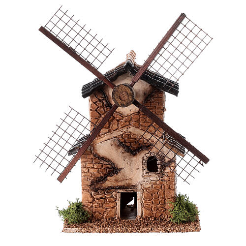 Windmill 15x12x8 cm for nativity scene 4 cm 1