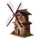 Moulin à vent toit en pente crèche 4 cm 15x10x10 cm s2