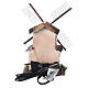 Windmill with sloping roof, for 4 cm nativity scene 15x10x10 cm s4