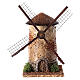 Windmühle mit Motorantrieb, runde Form, für 4 cm Krippe, 15x10x10 cm s1