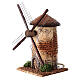 Windmühle mit Motorantrieb, runde Form, für 4 cm Krippe, 15x10x10 cm s2