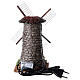 Windmill figurine for 4 cm Nativity scene stone effect 20x10x10 cm s4