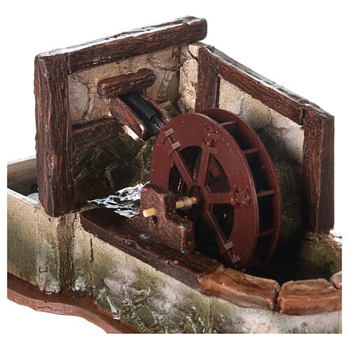 Elektryczna młyn z pompą w stylu arabskim, do szopki 8-10cm 2