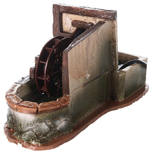 Elektryczna młyn z pompą w stylu arabskim, do szopki 8-10cm 3