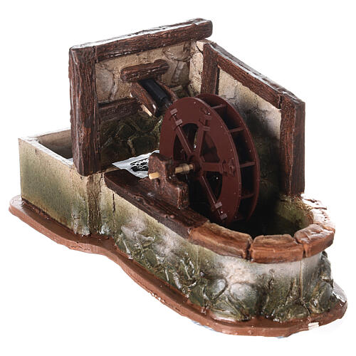 Elektryczna młyn z pompą w stylu arabskim, do szopki 8-10cm 4