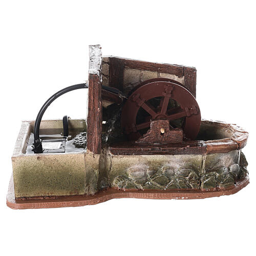 Elektryczna młyn z pompą w stylu arabskim, do szopki 8-10cm 5