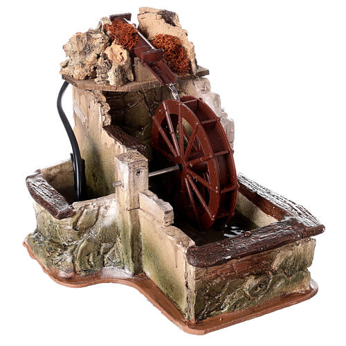 Wassermühle mit Bewegung – im orientalischen Stil – für 10 cm Krippe 5