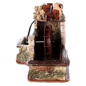 Elektryczny młyn w stylu arabskim z pompą, szopka 10 cm