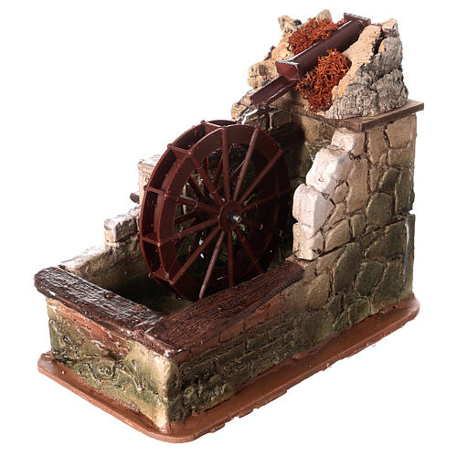 Elektryczny młyn w stylu arabskim z pompą, szopka 10 cm 3