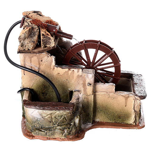 Elektryczny młyn w stylu arabskim z pompą, szopka 10 cm 6