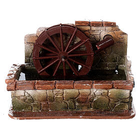 Watermill, Arabic style, for Nativity Scene with 10 cm characters, 15x20x15 cm