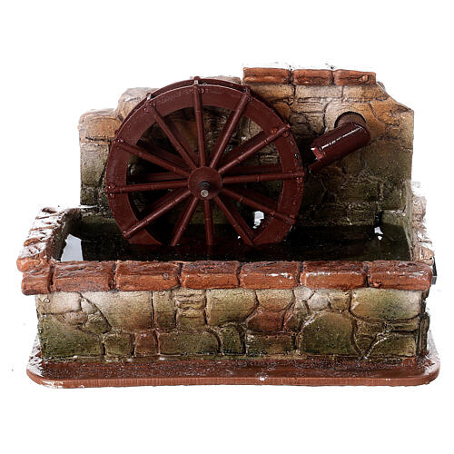 Elektryczny młyn wodny w arabskim stylu, do szopki 10 cm, 15x20x15 cm 1