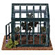 Greenhouse with plant and flowers for Nativity Scene with 8 cm characters 15x15x20 cm s3