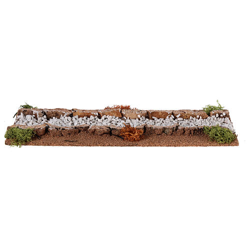 Dirt road straight section for 8-12 cm nativity 35x15 cm 2