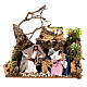 Animated Holy Family statue for 8 cm nativity 20x15x15 cm s1
