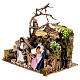 Animated Holy Family statue for 8 cm nativity 20x15x15 cm s2