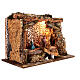 Cabaña Natividad luz para belén 10 cm 50x25x35 cm s4