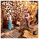 Nativity stable lighted for 10 cm nativity 50x25x35 cm s2