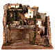 Cueva belén 10 cm cascada pueblo 45x30x38 s1