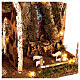 Cabana para presépio com figuras de 16 cm Natividade cascada e luzes s6