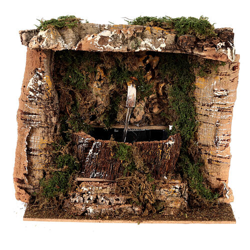 Fontanário presépio com bomba 20x15x20 cm para presépio com figuras de 12 cm 1