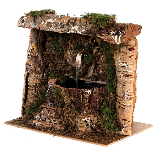 Fontanário presépio com bomba 20x15x20 cm para presépio com figuras de 12 cm 2