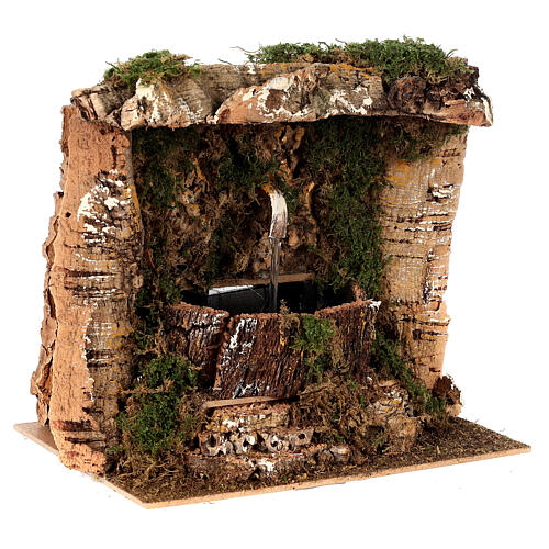 Fontanário presépio com bomba 20x15x20 cm para presépio com figuras de 12 cm 3