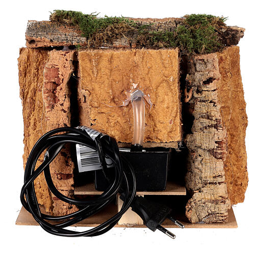 Fountain accessory with pump for 12 cm nativity 20x15x20 cm 4