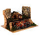 Fire effect flame cauldron figurine for 8 cm nativity 15x10x10 s3
