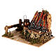 Campfire with flame effect and cauldron, 10 cm nativity 15x10x10 s2