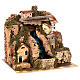 Brook with water pump and houses in perspective for Nativity Scene with 10 cm characters 25x20x20 cm s4