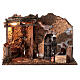 Stable with watermill and light for Nativity Scene with 14-16 cm characters 35x45x25 cm s1