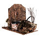 Fountain with bush and steps, water pump, 15x15x10 cm, for Nativity Scene of 10-12 cm s2