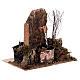 Fountain with bush and steps, water pump, 15x15x10 cm, for Nativity Scene of 10-12 cm s3
