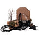Fontana con pompa ramoscelli scalini 15x15x10 cm per presepe 10-12 cm s4